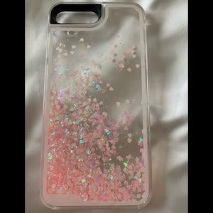 iPhone 7 Plus pink floating 💕 clear case